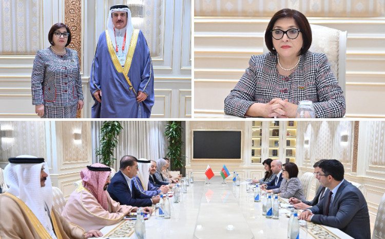 Speaker of Milli Majlis Sahiba Gafarova Meets with Speaker of the Council of Representatives of Kingdom of Bahrain 