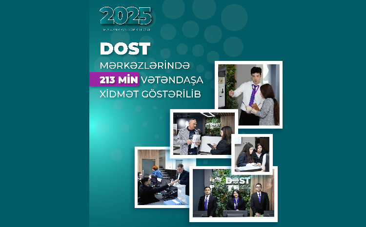 DOST mərkəzlərində 213 min vətəndaşa xidmət göstərilib 