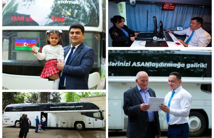 Qazaxın işğaldan azad olunan kəndlərinin sakinləri Səyyar ASAN xidmətdən yararlanıblar 