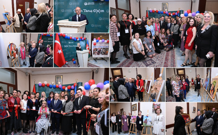 Bakı Yunus Əmrə İnstitutunda “Səhiyyəçi rəssamlar” adlı rəsm sərgisi açılıb 