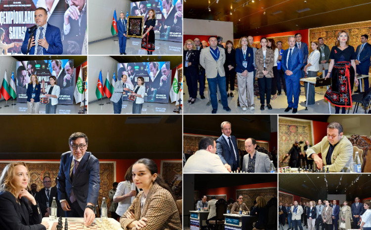 В Азербайджанском национальном музее ковра прошла церемония открытия шахматного турнира «Битва чемпионов» 