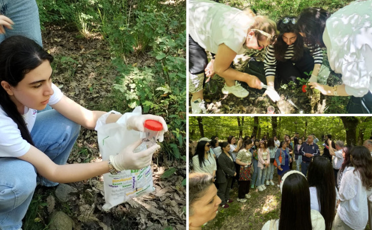 BDU-nun Biologiya fakültəsinin tələbələri Hirkan Milli Parkında çöl-tədris təcrübəsində 