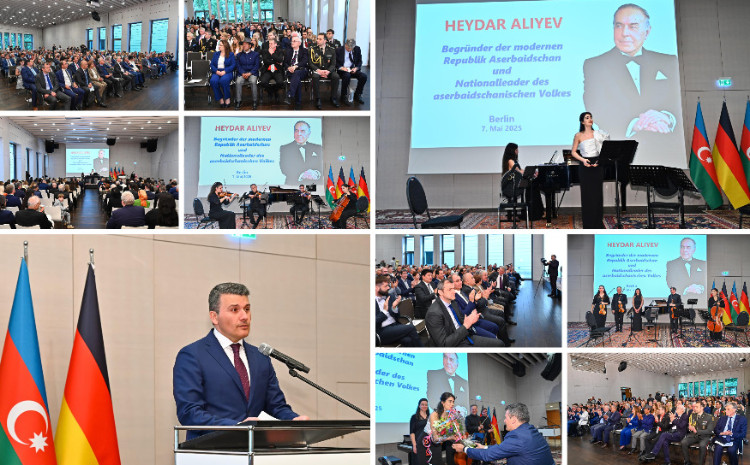 Ümummilli Lider Heydər Əliyevin anadan olmasının 102-ci ildönümü Berlində qeyd edilib 