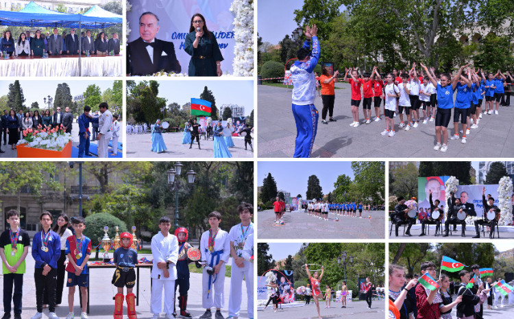 Məktəblilərin idman festivalı keçirilib 
