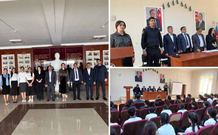 Füzulidə məktəblilər üçün mediasiya üzrə maarifləndirici görüş keçirilib 