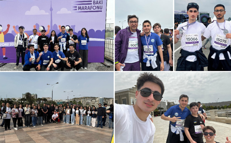 Студенты БГУ награждены медалями «Бакинского марафона 2025» 
