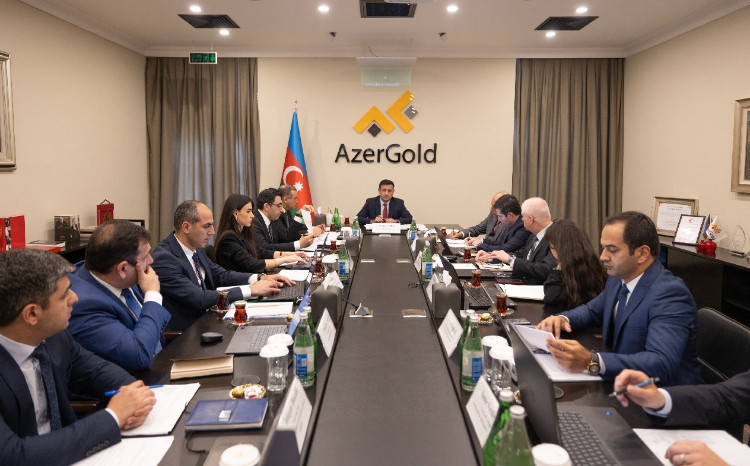 “AzerGold” QSC-də hasilatın pay bölgüsü haqqında Saziş üzrə Rəhbər komitənin növbəti iclası olub 