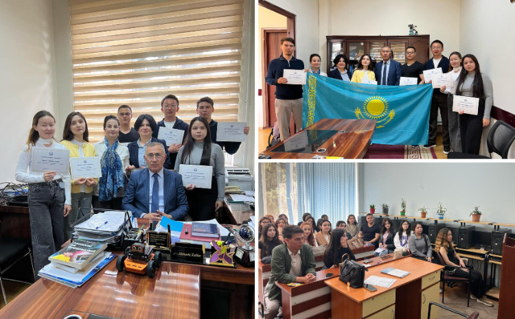 Магистранты Алматинского государственного университета прошли стажировку в БГУ 