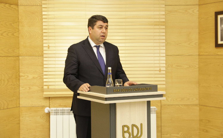 Председатель Ясамальской районной организации ПЕА прочитал лекцию в БГУ 