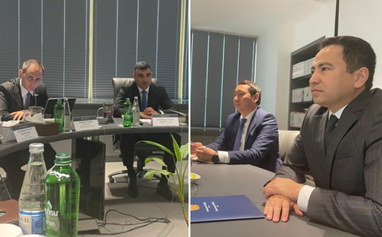 Qazaxıstanın Səfiri Azərbaycanln Mərkəzi Bankının Sədri ilə görüşüb 