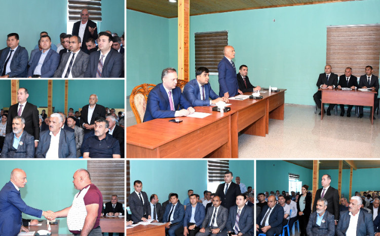 Masallı RİH başçısı Araz Əhmədov Xırmandalı kəndində sakinlərlə görüş keçirdi 
