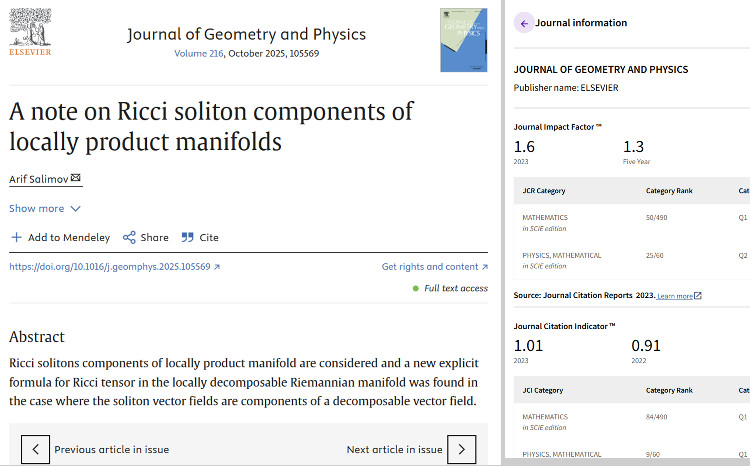 Current Issues in Differential Geometry Studied at BSU 