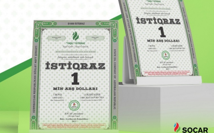 SOCAR-ın “yaşıl” təyinatlı istiqrazlarının ilk faiz ödənişi edilib 