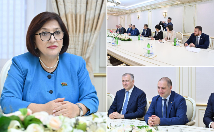Speaker of Milli Majlis Sahiba Gafarova Meets with Delegation of Parliament of Georgia 