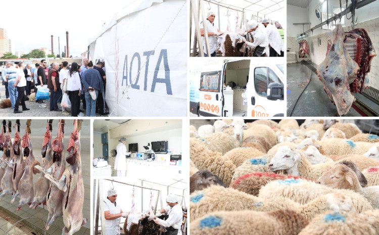 Bayramla bağlı 135 ünvanda qurbanlıq heyvanların satışı və kəsimi xidmətləri göstərilir 