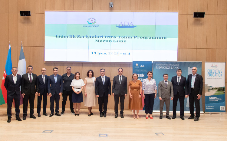 Mərkəzi Bankın rəhbər şəxsləri üçün ADA Universitetində keçirilən “Liderlik səriştələri” üzrə təlim proqramı yekunlaşıb 