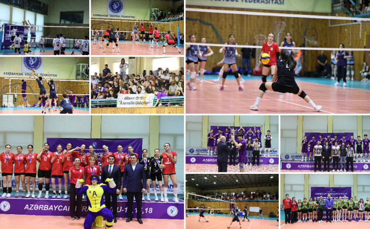 18 yaşadək voleybolçu qız və oğlanların Azərbaycan birinciliyində mükafatçılar bəlli olub 