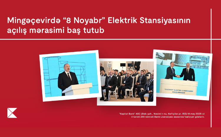В Мингячевире состоялась церемония открытия электростанции «8 Ноября» 