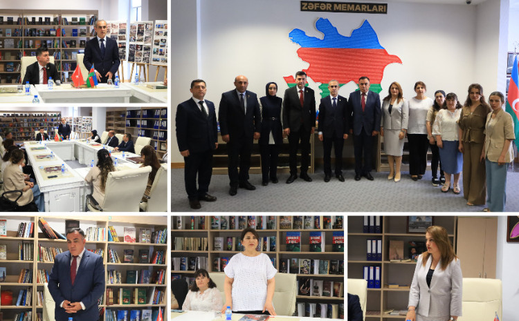 Türkiyənin Şəhid Ailələri və Qaziləri Dərnəyinin başqanı Mərkəzi Elmi Kitabxanada olub 