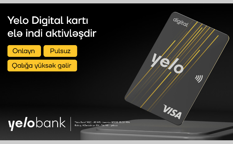 Новая цифровая карта от Yelo Bank: Yelo Digital Card! 
