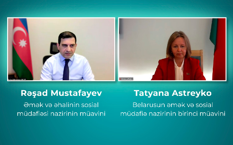 Belarusun Əmək və Sosial Müdafiə Nazirliyinin nümayəndələri ilə təcrübə mübadiləsi aparılıb 