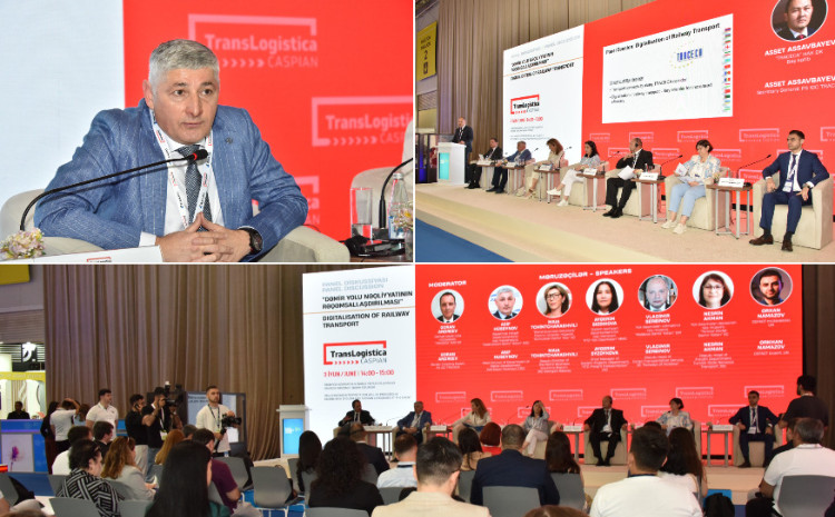 “TransLogistica Caspian” sərgisində “Dəmiryol nəqliyyatının rəqəmsallaşdırılması” mövzusunda panel keçirilib 