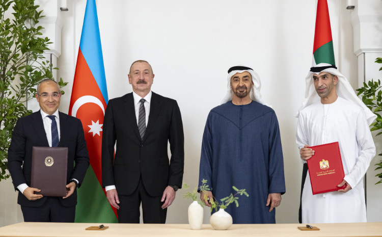 Подписано «Соглашение о всеобъемлющем экономическом партнерстве между Правительством Азербайджанской Республики и Правительством Объединенных Арабских Эмиратов» 