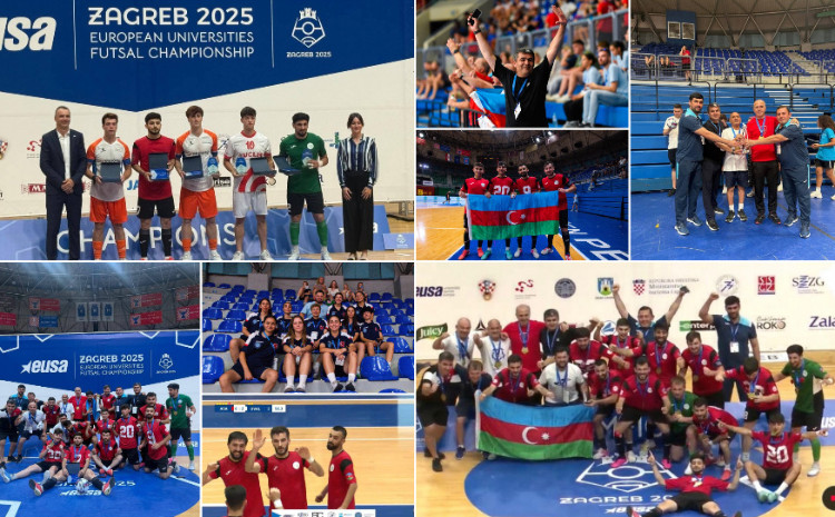 Azərbaycanlı tələbələr Avropa Universitetləri Futzal Çempionatının qalibi olub 