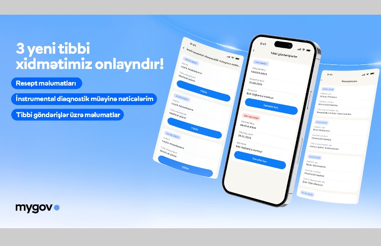 Daha 3 tibbi məlumat “mygov” platformasına inteqrasiya olunub 
