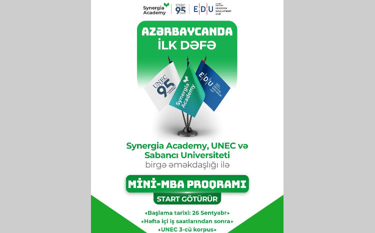 Azərbaycanda ilk - UNEC-də Beynəlxalq Mini MBA Proqramına start verildi 