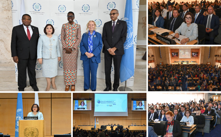 Спикер Милли Меджлиса Сагиба Гафарова выступила на 6-й Всемирной Конференции Спикеров Парламентов 