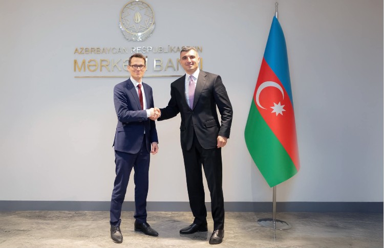 Taleh Kazımov İsveçrə Milli Bankının sədri Martin Şlegel ilə görüşüb 