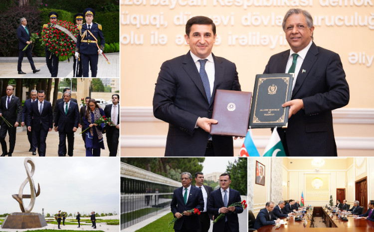 Ədliyyə naziri Fərid Əhmədov pakistanlı həmkarı ilə görüşüb 