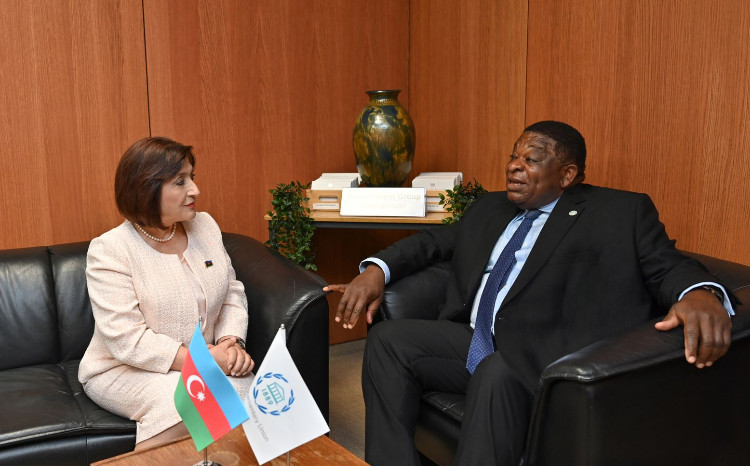 Speaker of Milli Majlis Sahiba Gafarova Meets with Secretary General of Inter-Parliamentary Union Martin Chungong 