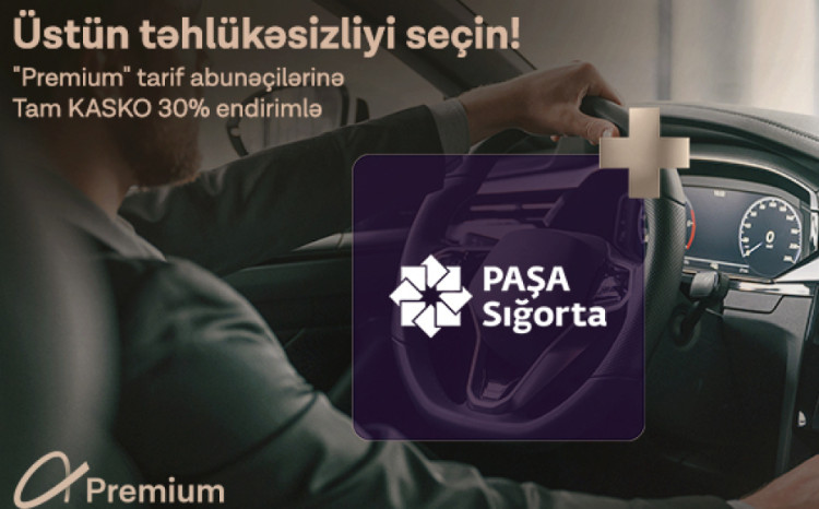 “Azercell” “Premium” abunəçilərinə “PAŞA Sığorta”dan 3 faizlik xüsusi endirim! 