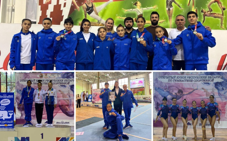 İdman gimnastlarımız Açıq kubokdan medallarla geri döndülər 