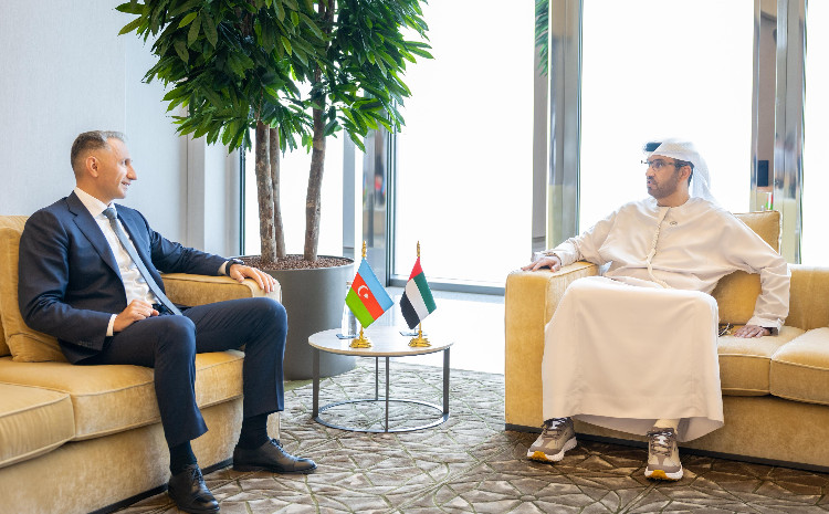 Nazir Rəşad Nəbiyev BƏƏ-nin sənaye və ən yeni texnologiyalar naziri ilə görüşüb 