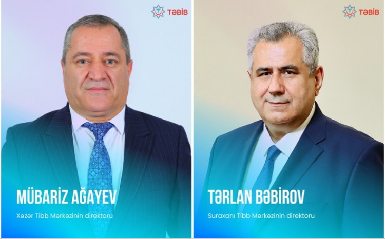 Xəzər və Suraxanı tibb mərkəzlərinə yeni direktorlar təyin olunub 