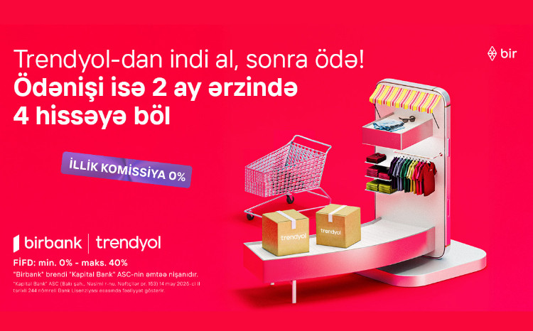С услугой Birbank «Купи сейчас, заплати позже» покупки на Trendyol стали ещё удобнее! 