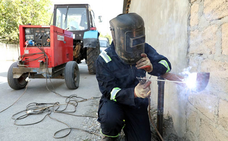 Göyçayda mövcud qaz xətləri yenilənir - VİDEO