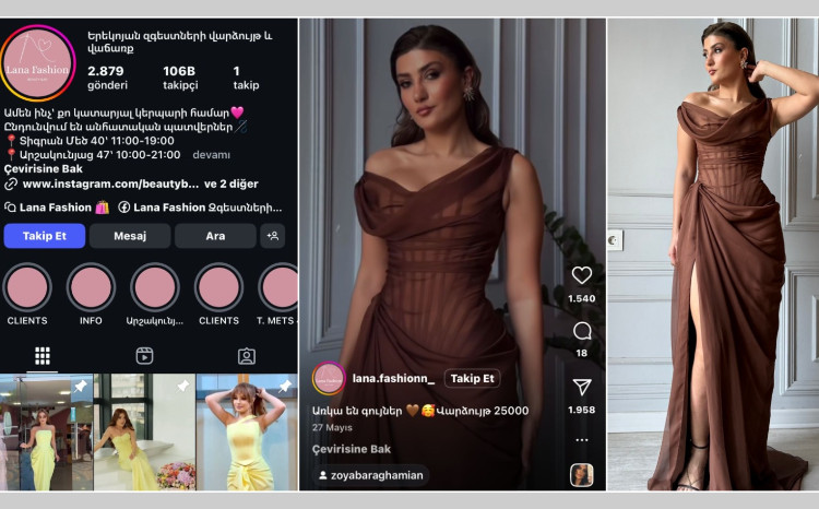 Ermənilər azərbaycanlı dizaynerin geyimini öz adlarına çıxıblar 
