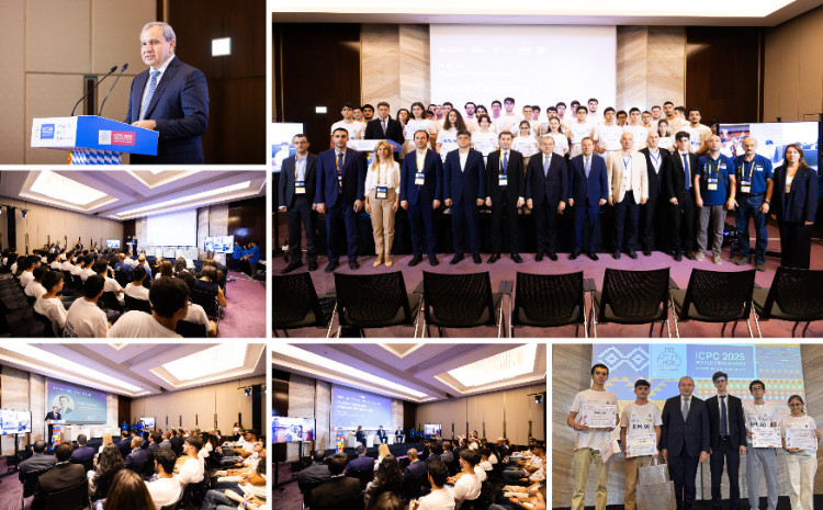 ICPC dünya finalı çərçivəsində “R.M. 90” proqramlaşdırma müsabiqəsinin qalibləri mükafatlandırılıb 