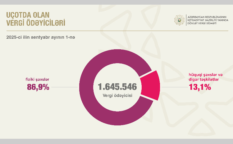 Vergi ödəyicilərinin sayı 4,8 faiz artıb 