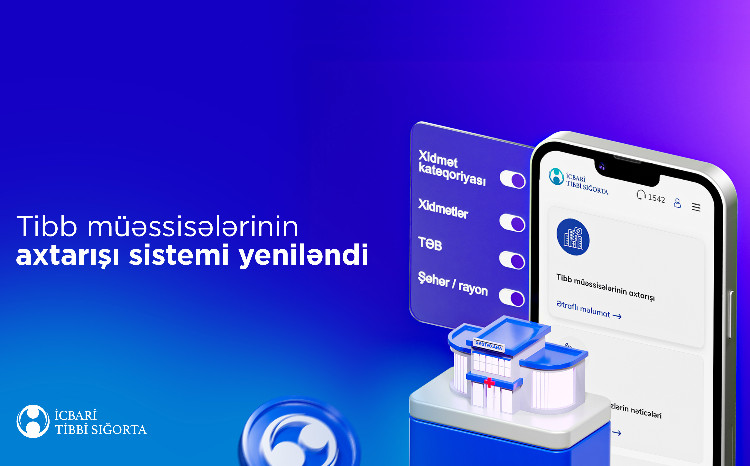 Tibb müəssisələrinin axtarışı bölməsinə özəl tibb müəssisələri də əlavə edilib 