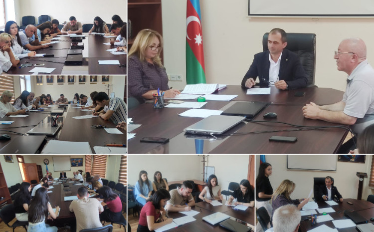 Coğrafiya  institutunda ixtisas fənlərindən qəbul imtahanları keçirilib 