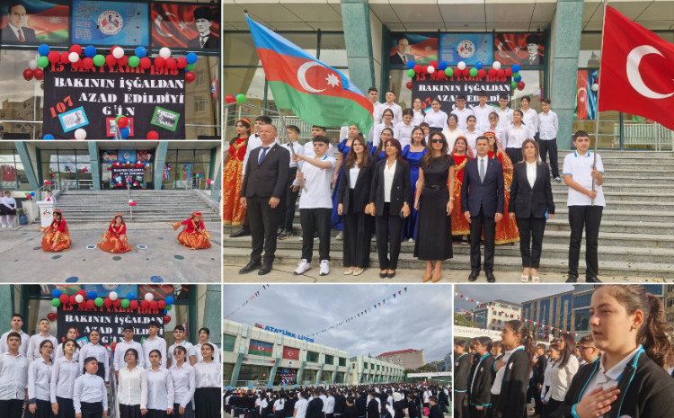 Bakı Atatürk Liseyində bayram coşqusu 