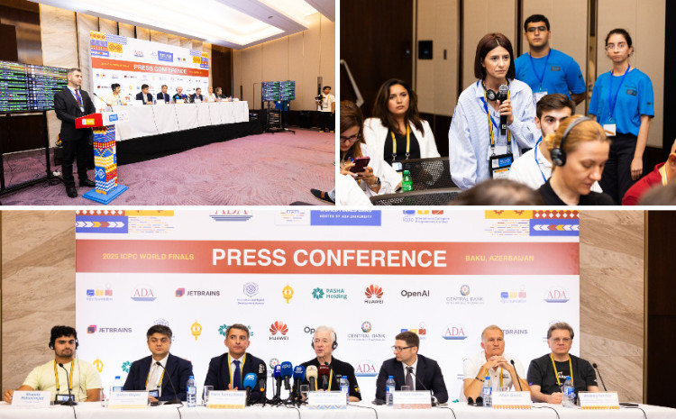 Beynəlxalq Universitetlərarası Proqramlaşdırma Müsabiqəsinin 49-cu dünya finalı çərçivəsində mətbuat konfransı baş tutub 