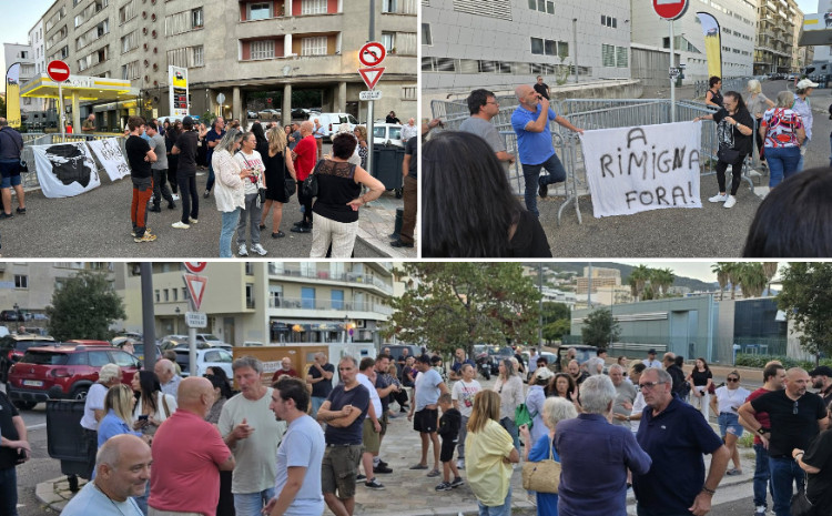 Korsikanın Bastiya şəhərində etiraz aksiyası keçirilib 