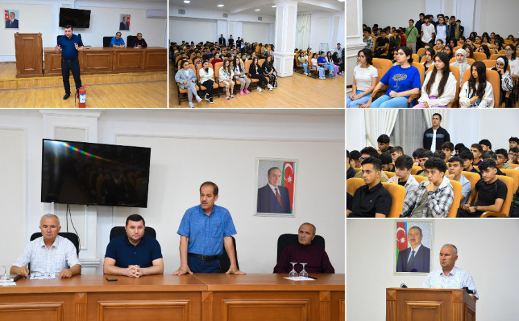 Tələbə evində yaşayan tələbələrə təhlükəsizlik qaydaları izah olunub 