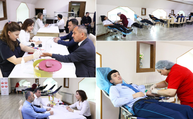 Dövlət Vergi Xidmətinin əməkdaşları könüllü qanvermə aksiyasında iştirak ediblər 